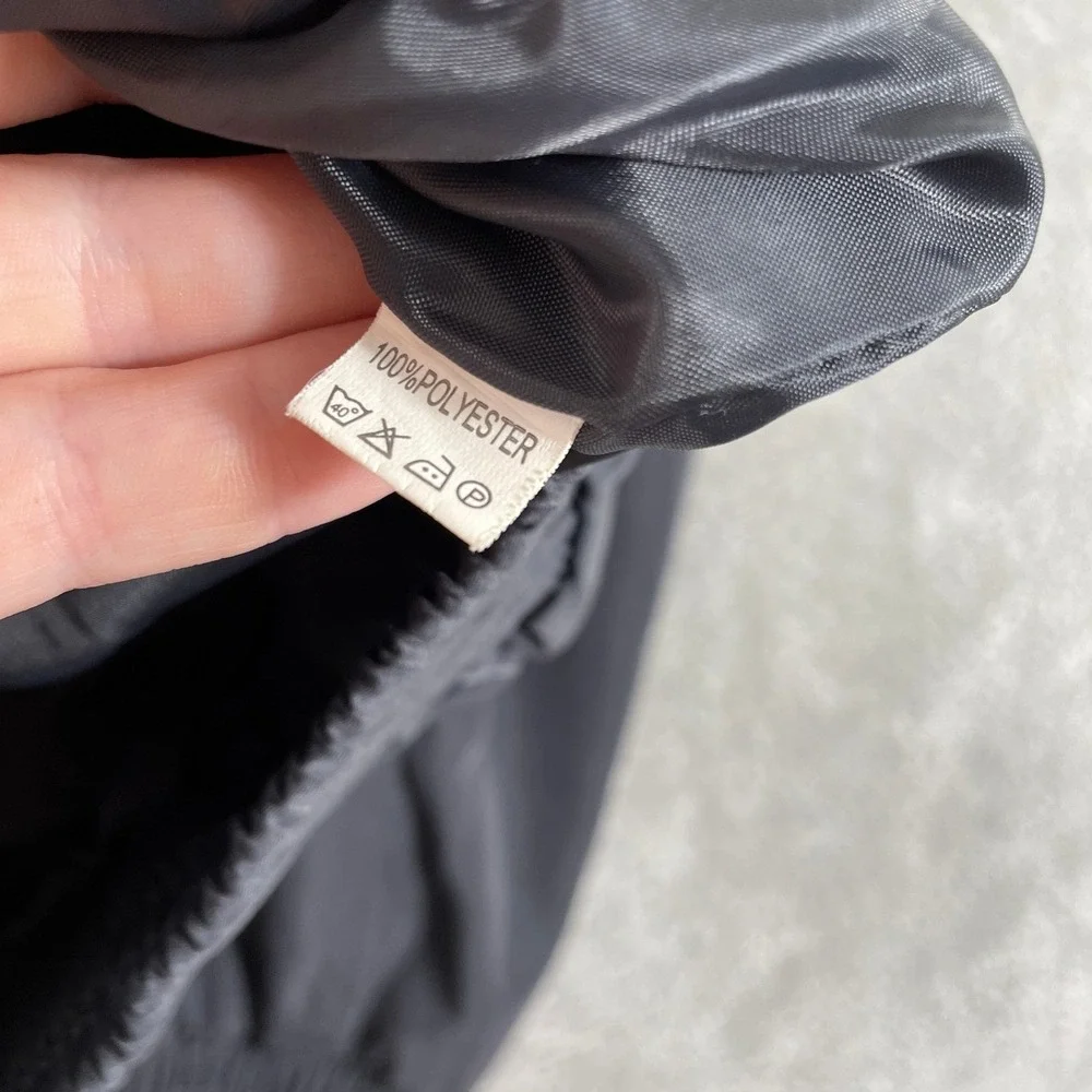 Euro Way Vintage Bomber Jacket Mens XL‎ Gray Full Zip Cargo Pocket Windbreaker